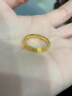 周大福 简约时尚 婚嫁 足金黄金戒指(工费108计价) EOF1 12号 约1.8克 实拍图