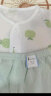 童泰（TONGTAI）婴儿套装纯棉夏季薄款男女宝宝衣服提花网眼内衣儿童短袖短裤 绿色 90cm 晒单实拍图