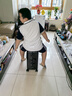 世界地理【新品】多功能行李箱男女前开盖铝框拉杆箱子旅行密码箱20登机 酷炫黑（经典款-电脑兼容仓） 20英寸 -登机箱 实拍图