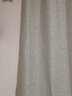 伊帘坊窗帘成品加密加厚仿亚麻棉麻纯色卧室客厅定制遮光窗帘布窗纱拼接窗帘 米白色 2.0米宽*2.7米高打孔式可改高度 实拍图