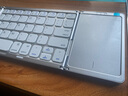 HUKE 超薄折叠无线蓝牙键盘鼠标套装安卓手机笔记本电脑ipad平板Mac小型便携鸿蒙通用 HK100 三蓝牙数字+触控组合 折叠键盘鼠标奶茶 实拍图