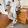CHERY KALLY轻奢增高厚底鞋女2026新款松糕鞋黑色百搭休闲鞋时尚帆布女鞋 CHERY&KALLY 黑色 -增高6cm 36 实拍图