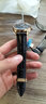 特华诗手表带男款真皮表带手表带男士手表皮带天梭华为手表gt4表带浪琴欧米茄卡西欧天王dw阿玛尼西铁城 自动玫金蝴蝶扣-黑皮黑线 20mm 实拍图