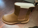 天美意短靴加绒女切尔西靴保暖女靴子 咖色-绒里 36 实拍图