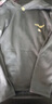 轩莱雅秋冬新款男士长袖t恤V领修身高端保暧内衣打底衫加绒加厚潮上衣服 蓝色 XL 实拍图