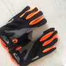 筠尚防晒骑行手套男女春夏季薄款冰丝袖透气健身半指防滑户外运动登山触屏开车骑摩托车全指露指钓鱼手套 长指黑橘色 L码 实拍图