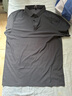 罗蒙短袖复古t恤男士夏季冰丝高端商务polo半袖衫截上衣百搭速干衣服 深灰 4XL 【建议180-190斤】-面料升级 实拍图