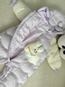 巴拉巴拉童装婴儿连体衣秋冬宝宝外出抱衣哈衣爬服珊瑚绒男童女童婴童衣服 绿色调00344 90cm 实拍图