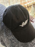 慕雪辞帽子男士春夏日系复古防晒棒球帽立体字母刺绣显脸小遮阳鸭舌帽女 黑色 可调节54-60cm 实拍图