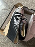 匡威（Converse）官方All Star经典帆布男女高帮休闲运动鞋黑色101010 101010/黑色 37 实拍图