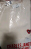 查尔斯桃心【王楚然同款】圆领卫衣男女春秋季爱心宽松休闲百搭情侣长袖上衣 白色 S 实拍图