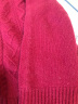 珍贝女加厚羊绒衫秋冬新款半高领绞花长袖保暖毛衣TM5945 松LU红（2330） S/(95码) 晒单实拍图