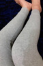 恒源祥女士秋裤纯棉薄款保暖裤内穿全棉毛裤中老年人妈妈打底衬裤秋冬季 【2条装】深灰+浅灰 L (170) 实拍图