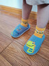 土豆屋儿童拖鞋宝宝女童居家棉拖鞋男童小童防滑婴儿小孩地板鞋室内鞋 恐龙深兰 28 内长16cm 190码 脚长15-15.5cm 实拍图