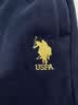 U.S. POLO ASSN.运动裤加绒男士休闲裤冬季保暖男裤宽松卫裤保罗裤子 灰色（平L 实拍图