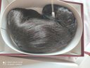 佰丝堂假发女长发全头套全真人发丝大波浪长卷发全真发假发套自然可扎 深棕色【真发-手织顶心】均码/可调节大小 实拍图