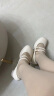 百丽小奶咖玛丽珍鞋女鞋24春季新商场同款时尚潮流小皮鞋单鞋A7C1DAQ4 米白 36 晒单实拍图