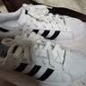 阿迪达斯（adidas）男女鞋 SUPERSTAR 三叶草经典金标贝壳头板鞋休闲运动鞋 C77154/偏大 鞋子微瑕介意慎拍 37 实拍图