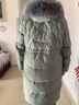鸭鸭（YAYA）中年妈妈冬装真毛领冬季羽绒服2020中老年女装中长款洋气外套QC 豆沙紫 2XL 建议115-130斤 晒单实拍图