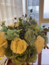 雅尊（Yazun） 欧式客厅富贵竹水晶玻璃花瓶仿真花摆件 创意餐桌干花插花装饰品 高贵金一套+富贵玫瑰套装 实拍图