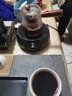 瓷牌茗茶具（cipaiming teaset）瓷牌茗 耐热玻璃茶壶煮茶器套装功夫茶具家用普洱泡茶壶蒸茶器 《几何》黑色 实拍图