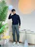 真维斯（Jeanswest）毛衣男高领保暖打底毛衫秋冬新款毛线衣针织衫男款休闲内搭打底衫 黑色高领 L 实拍图
