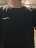 李宁（LI-NING）短袖T恤男运动服跑步健身夏季休闲大码宽松冰丝速干半袖吸汗上衣 黑色 速干透气 S/165 实拍图