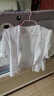 茵曼（INMAN）100%棉法式绣花衬衣2024夏女装新款气质短袖洋气通勤休闲白上衣 米白色 L 晒单实拍图