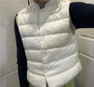 花田衣亩90%白鹅绒服马甲女2025新款秋冬季中式大衣内搭立领羽绒短款背心 白色 90%鹅绒马甲 M 推荐体重（100-115斤） 实拍图
