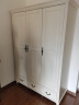 兰古居欧式风格美式全实木衣柜对开平开两三门衣橱白色枫木卧室原木家具 三门衣柜 晒单实拍图