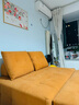 芝华仕（CHEERS）奶油风布艺沙发多功能两用小户型折叠单人沙发床芝华士6311 橘双A 实拍图