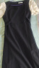 尚都比拉法式连衣裙夏季中长款a字裙泡泡袖系带收腰显瘦裙子 黑色 L  晒单实拍图
