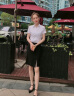 超媛 CHAOLUASO短袖衬衫女职业装夏季棉女士白色衬衣通勤面试银行正装气质工作服 纯白色【V-领】 39/2XL【116-125斤】 实拍图