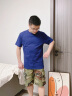 AK ARMY 春夏款短袖t恤男士休闲百搭纯棉圆领T恤打底衫 藏蓝色 M（120-138斤） 实拍图