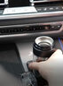 花间道玻璃杯男士双层茶水分离杯车载水杯一键开盖耐高温泡茶杯礼品茶杯 玻璃黑色彩盒装300ml 实拍图