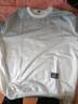 策息圆领卫衣长袖T恤男春夏季纯色情侣衣服秋装上衣学生打底衫 白灰 XL -建议110-140斤左右 实拍图