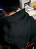 稻草人（MEXICAN）卫衣男春秋季套头衫韩版连帽长袖T恤男装运动休闲外套 黑色 XL 实拍图