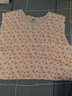 恒源祥中老年背心女纯棉夏季印花宽松无袖打底衫 白底粉色碎花 XL (175/100) 实拍图