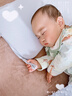 艾茵美（oinme）儿童枕头0到1-3岁3-6岁幼儿园一岁以上宝宝记忆棉学生枕婴儿四季 【精梳棉/蓝】 2.5cm/3.5cm高度 T2段（1-3） 实拍图