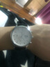 卡罗莱男士手表全自动机械表运动男表防水多功能时尚真皮精钢带夜光腕表 银色白色皮带 CA1112 实拍图