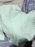 东枫棉麻长袖衬衫男简约纯色小清新休闲外套男时尚舒适透气潮流衬衣男 水绿色 M （95-115斤） 实拍图
