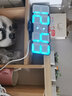 三每3D幻彩LED台钟客厅电视柜座钟彩色电子钟表会议室时尚创意挂钟时钟夜光闹钟带日期遥控器 G61黑色（带外框） 实拍图