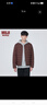无印良品 MUJI 男式 便携式 无领羽绒夹克男款 男士羽绒服冬季款 保暖 酒红色3A S 实拍图