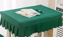芊思曼（qiansiman） 芊思曼中小学生桌布桌罩课桌套 单人课桌罩学校培训课桌桌布 墨绿色 A款40*60cm有裙摆有边条 实拍图