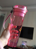 特百惠（Tupperware）600ml水杯晶彩MAX茶韵杯带茶隔大容量水壶学生运动办公茶杯 梦幻粉 600ml 实拍图