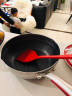 康怡乐316不锈钢平底锅炒菜锅家用不粘锅燃气灶适用电磁炉煤气灶专用牛排锅煎锅煎蛋煎盘 316不锈钢煎炒两用小资锅24cm/带硅胶铲 实拍图