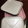 萨夫百德餐桌吐骨盘家用零食咸菜小碟塑料小吃蛋糕碟子餐桌垃圾吐骨碟盘子 多色 4个装 实拍图