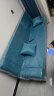 骁诺沙发客厅折叠沙发床两用小户型简易出租房布艺沙发卧室懒人沙发 湖蓝色【加宽加厚海绵】 2.0米四人位+俩抱枕 实拍图