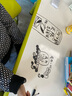 育才儿童桌椅花生桌可升降涂鸦幼儿园学习画画桌宝宝积木玩具游戏桌椅 果绿色长方桌120X60CM 配两椅 实拍图