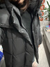 美力城暖天鹅泡芙羽绒服中长款女高端90鹅绒加厚外套保暖157 黑色 XS （80-95斤） 实拍图